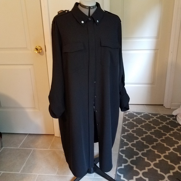 MICHAEL Michael Kors Dresses & Skirts - Michael Kors black utility shirt dress 3X